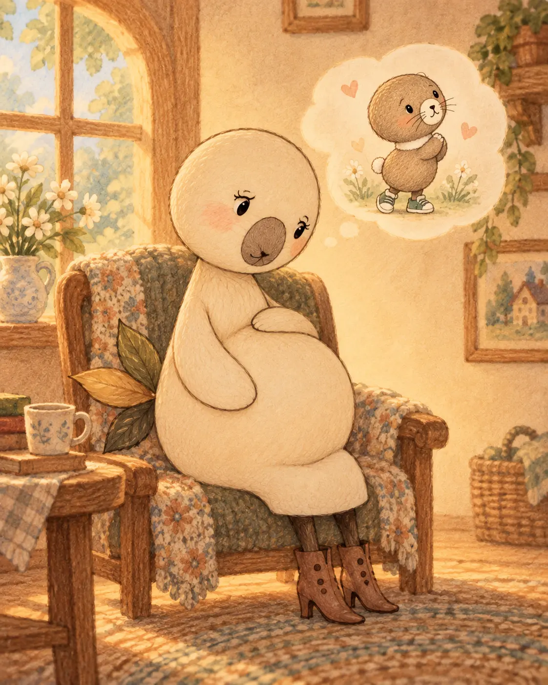 Mother Eight dreaming of Baby Five